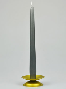 Bougie de Table Chandelier Gris Anthracite - 25cm (pic 1)