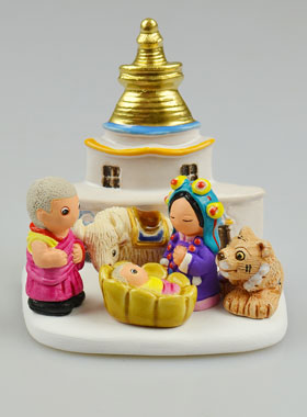 Crèche de Noël du Monde - Nativité Tibet (pic 1)