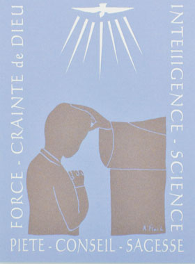 Carte de Confirmation Garçon - 7 Dons de l'Esprit Saint (pic 1)