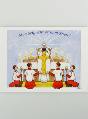 Carte de Première Communion - Mon Seigneur et mon Dieu (pic 1)