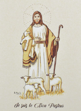 Carte de Communion - Je suis le Bon Pasteur (pic 1)