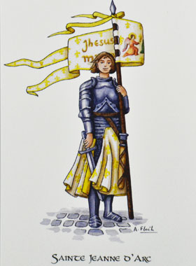 Carte Image de Prière - Saint Jeanne d'Arc (pic 1)