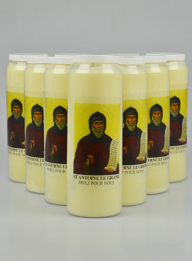 Lot de 10 Bougies de Neuvaine à Saint Antoine le Grand (pic 1)