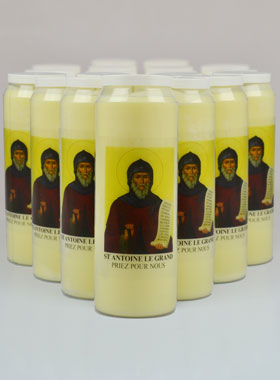Lot de 20 Bougies de Neuvaine à Saint Antoine le Grand (pic 1)
