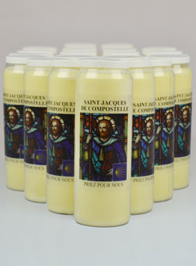 Lot de 20 Bougies de Neuvaine St Jacques de Compostelle (pic 1)