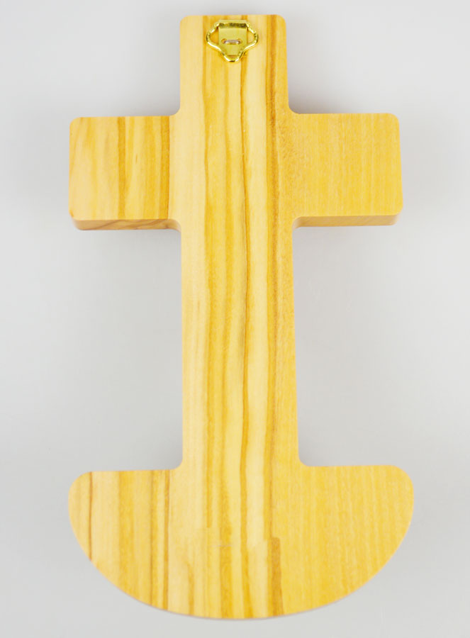 Bénitier Crucifix en Bois d'Olivier (pic 4)