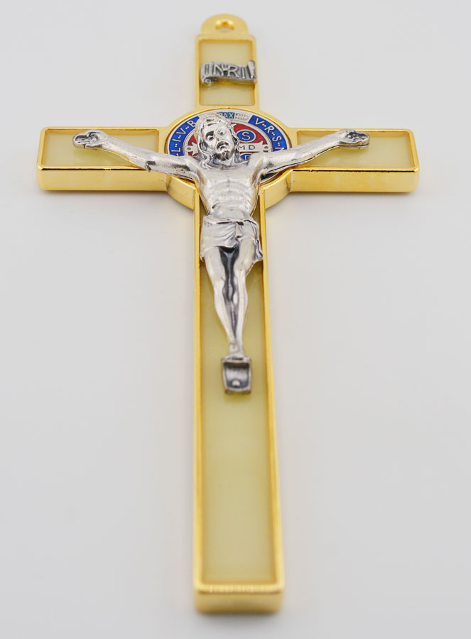Grande Croix de Saint Benoit Fluo - 20cm (pic 2)