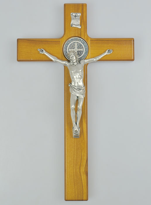 Croix de Saint Benoît en Bois - 25cm (pic 2)
