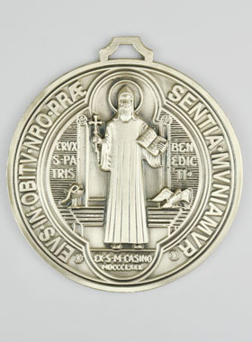 Grande Médaille Murale de Saint Benoit - 13 cm (pic 1)
