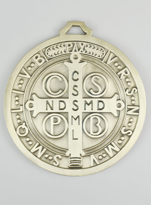 Grande Médaille Murale de Saint Benoit - 13 cm (pic 2)