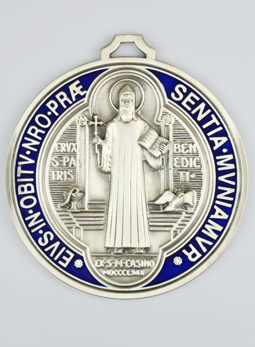 Grande Médaille Murale de Saint Benoit - 13 cm (pic 3)