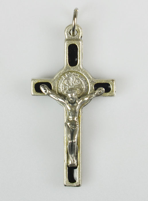 Pendentif Croix de Saint Benoit - Noire (pic 2)