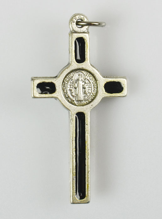 Pendentif Croix de Saint Benoit - Noire (pic 3)