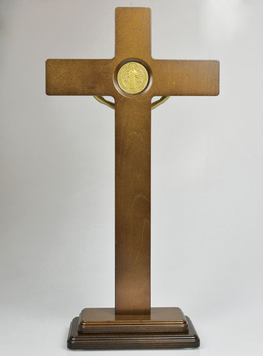 Grande Croix de Saint Benoît sur Socle - 50cm (pic 3)