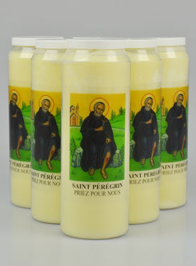 Lot de 6 Bougies de Neuvaine Saint Pérégrin (pic 1)