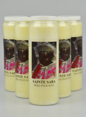 Lot de 6 Bougies de Neuvaine Sainte Sara (pic 1)