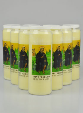 Lot de 10 Bougies de Neuvaine à Saint Pérégrin (pic 1)