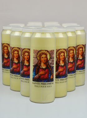 Lot 20 Bougies de Neuvaine à Sainte Philomène (pic 1)