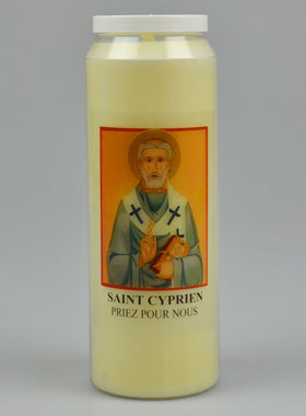 Bougie de Neuvaine à Saint Cyprien - 17.5cm (pic 1)