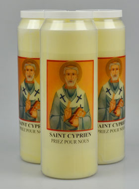 Lot de 3 Bougies de Neuvaine à Saint Cyprien (pic 1)