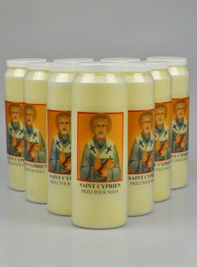 Lot de 10 Bougies de Neuvaine à Saint Cyprien (pic 1)