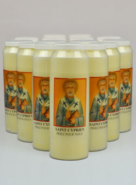 Lot de 20 Bougies de Neuvaine à Saint Cyprien (pic 1)