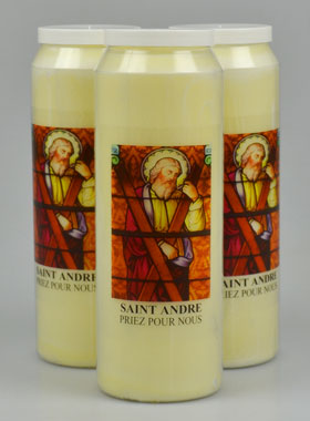 Lot de 3 Bougies de Neuvaine à Saint André (pic 1)