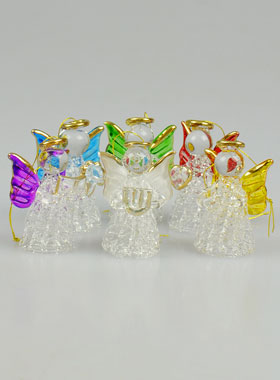 6 Anges de Noël Lumineux - 4.5cm (pic 1)