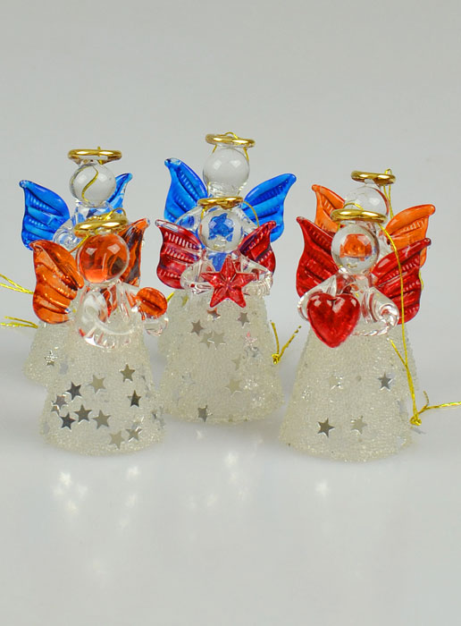 6 Anges de Noël - Sapin de Noël - 4.5cm (pic 1)
