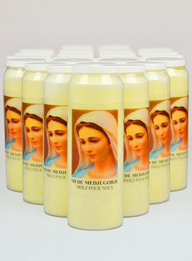 Lot de 20 Bougies de Neuvaine à Notre Dame de Medjugorje (pic 1)