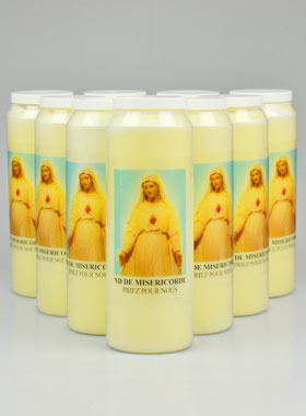 Lot de 10 Bougies de Neuvaine à Notre Dame de Miséricorde (pic 1)