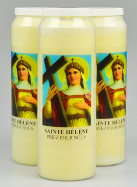 Lot de 3 Bougies de Neuvaine à Sainte Hélène (pic 1)