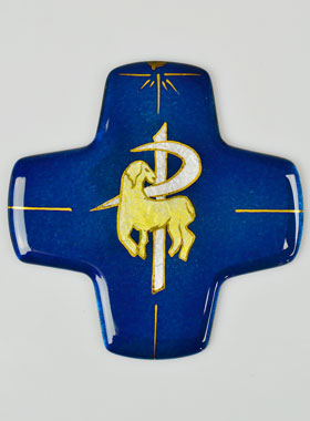 Croix Agneau de Dieu & Paix en Emaux du Liban (pic 1)