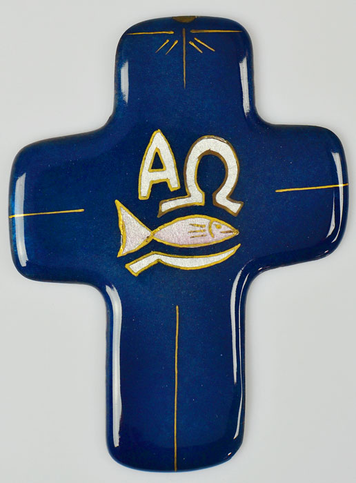 Croix de Jésus Alpha & Omega en Emaux du Liban (pic 2)
