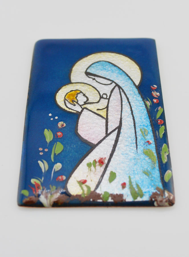 Icône en Emaux du Liban Sainte Vierge à l'Enfant Jésus La Boutique