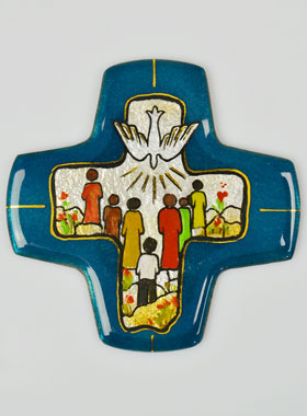 Croix Effusion Esprit Saint au Cénacle en Emaux du Liban (pic 1)