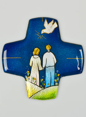 Croix Bénédiction de Mariage en Emaux du Liban (pic 1)