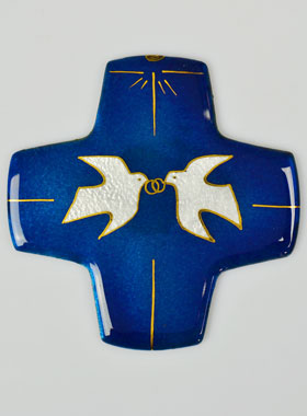 Croix de Mariage & Bénédiction des Alliances en Emaux du Liban (pic 1)