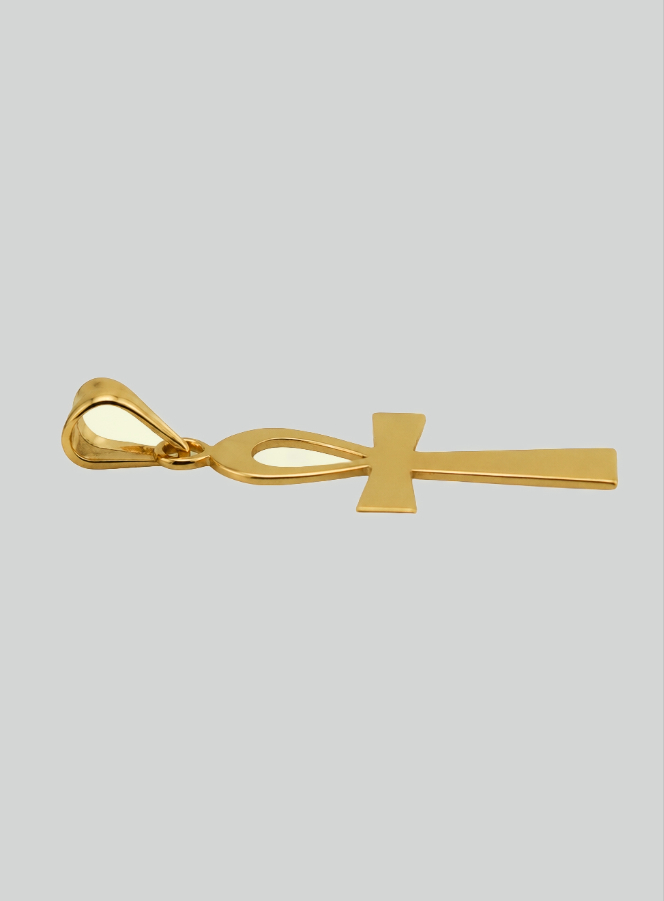 Pendentif Croix de Vie Egyptienne - 22mm - Or Massif 18 Carats (pic 4)