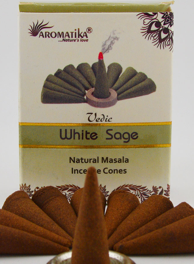 Encens Sauge Blanche - White Sage en Cônes (pic 3)