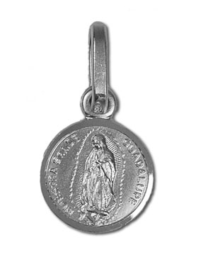 Médaille Notre-Dame De Guadalupe - Argent 925 Massif - 20 Mm - Boîte Cadeau Incluse