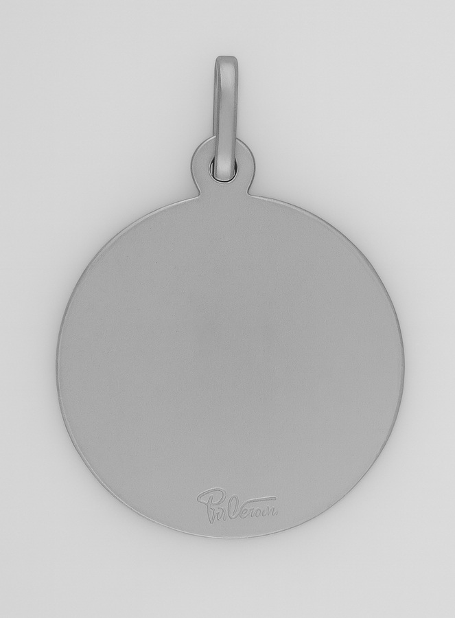 Médaille de Saint Jude en Argent Rhodié 925/1000 - 21mm (pic 3)