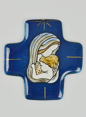 Croix de Baptême Stella Maris en Emaux du Liban (pic 1)