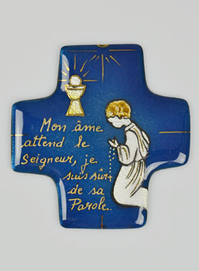 Croix de Communion Garçon en Emaux du Liban (pic 1)