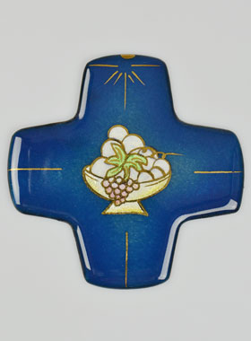 Croix Pain de Vie et Vin du Royaume en Emaux du Liban (pic 1)
