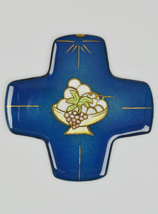 Croix Pain de Vie et Vin du Royaume en Emaux du Liban (pic 2)