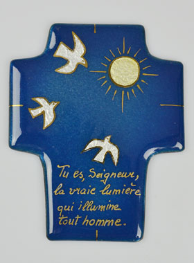Croix Eucharistie Soleil de Vie en Emaux du Liban (pic 1)