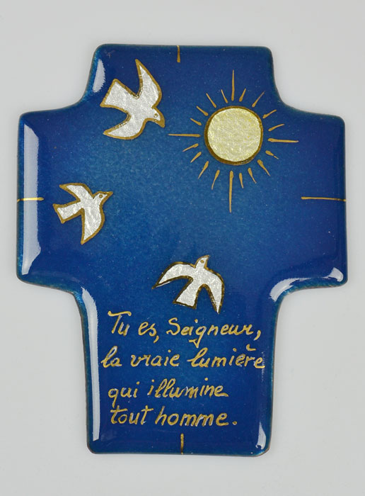Croix Eucharistie Soleil de Vie en Emaux du Liban (pic 2)