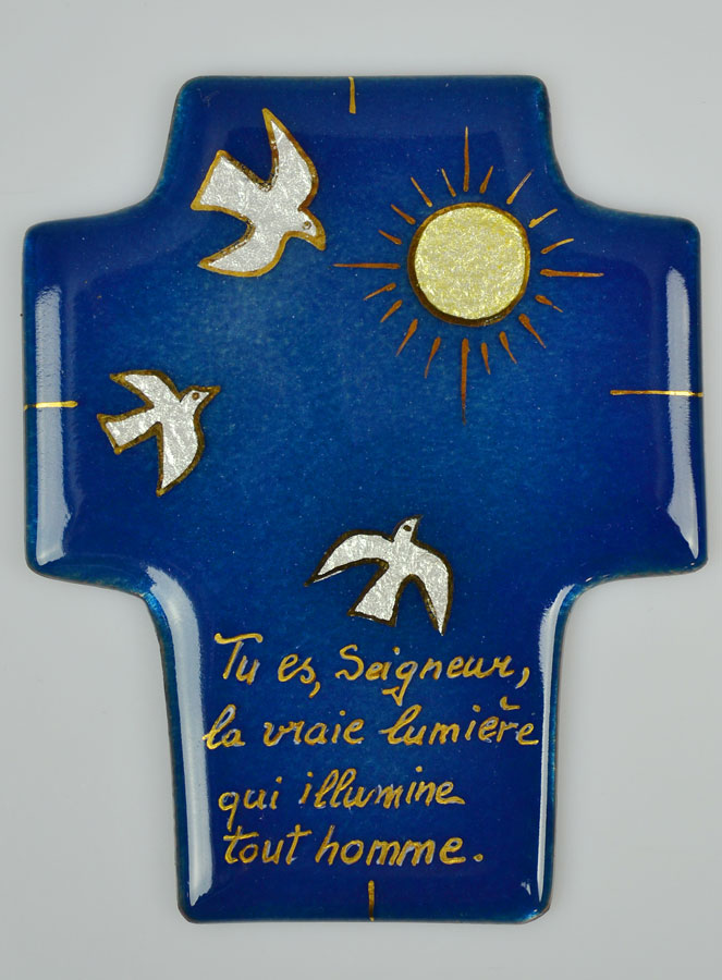 Croix Cadeau de Confirmation en Emaux du Liban (pic 2)