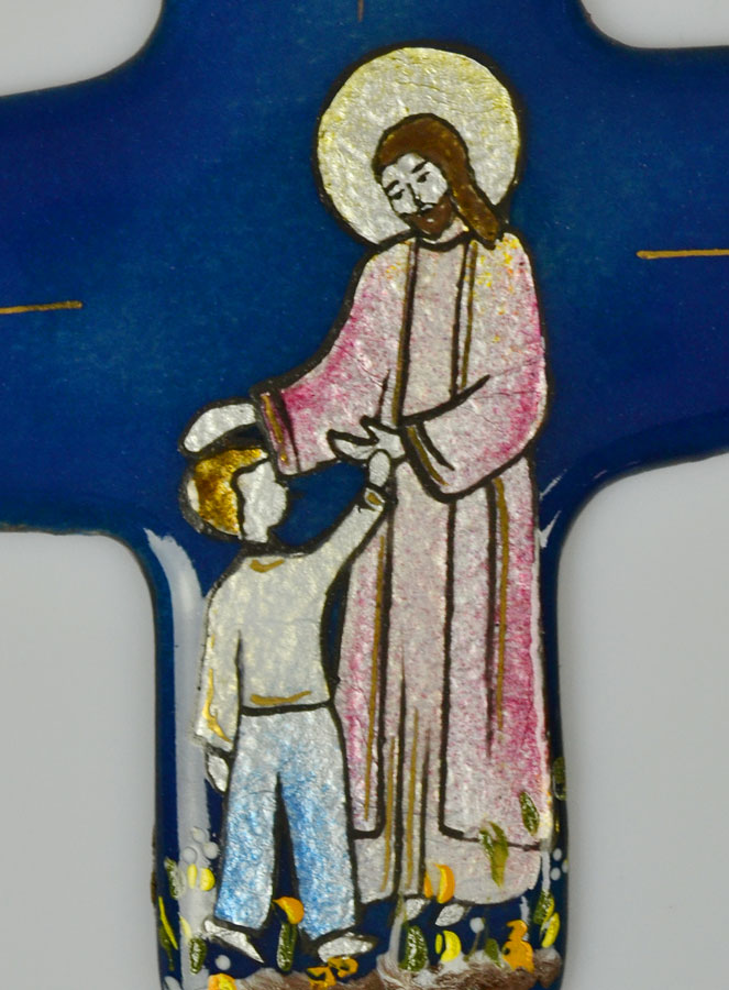 Croix Jésus Mon Sauveur en Emaux du Liban (pic 3)